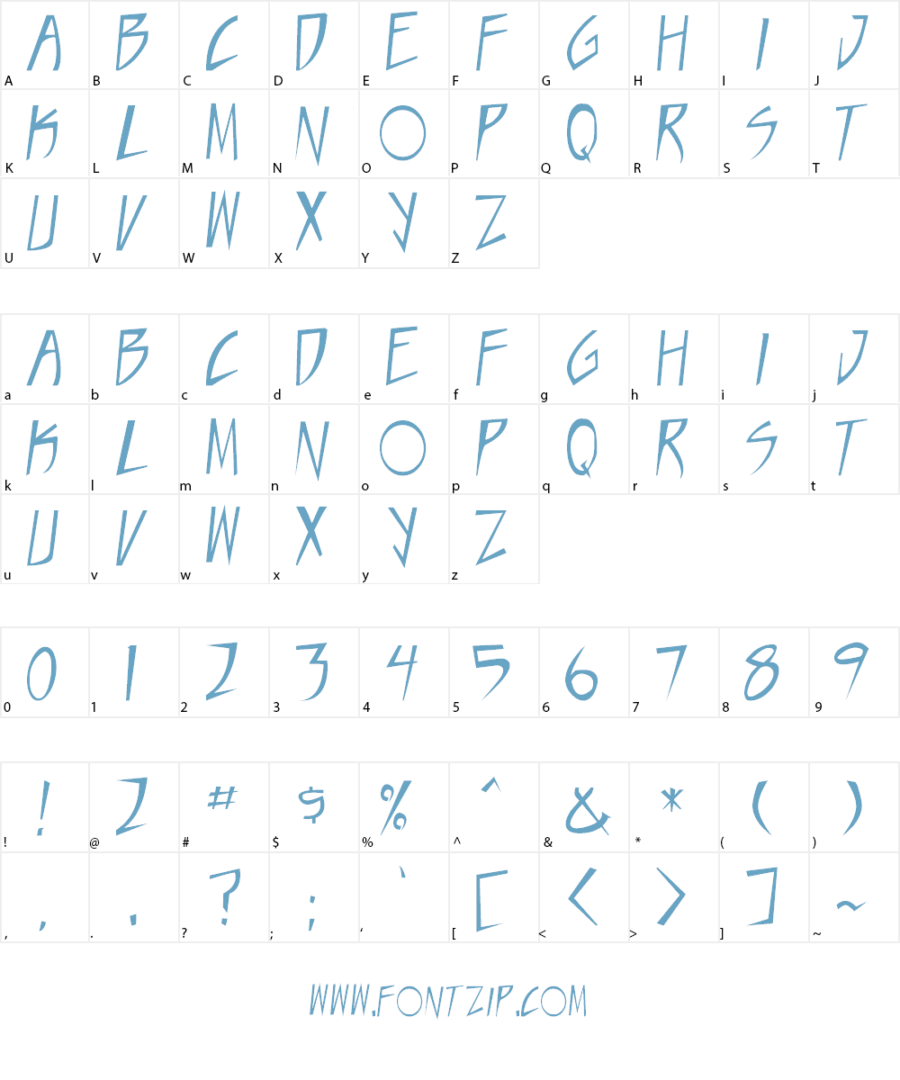 Taste of steel Font Character